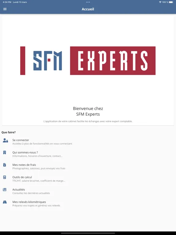 SFM Experts iPad  स्क्रीनशॉट