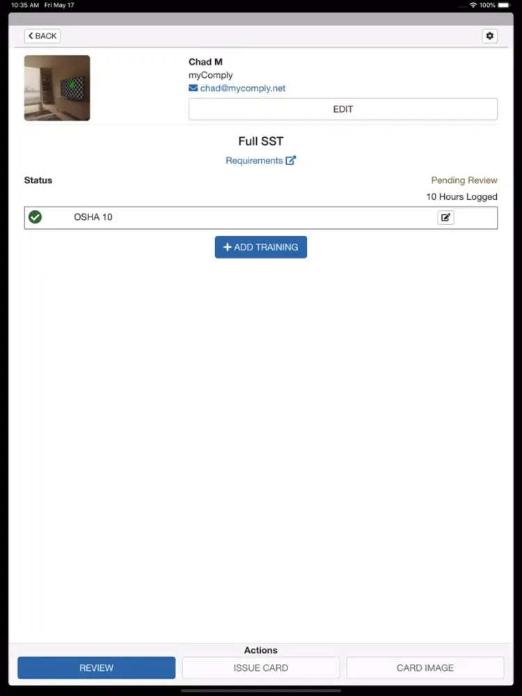 SST Card Issuer iPad 应用截图