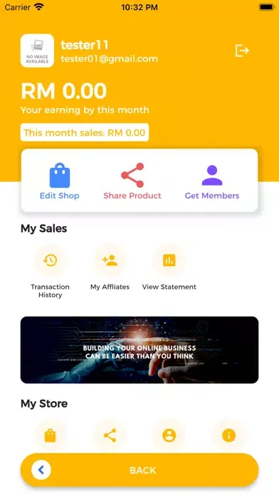 Tangkapan skrin myConnect -