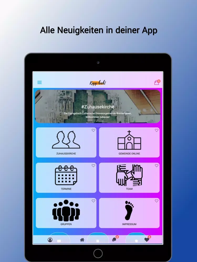 Kopp hoch iPad 应用截图
