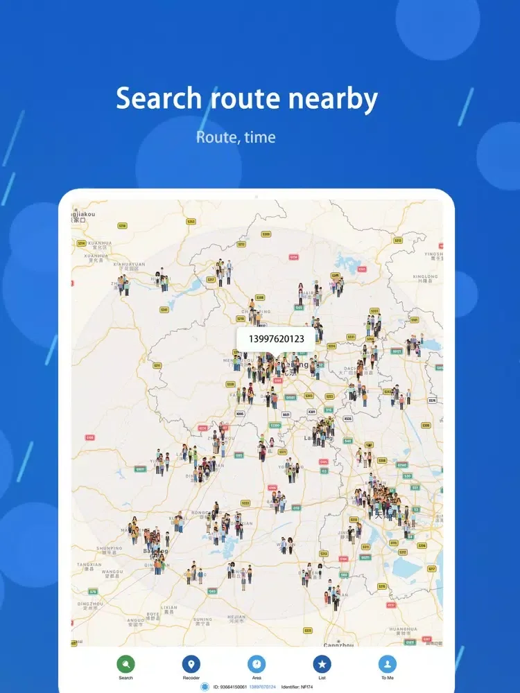 Ảnh chụp màn hình của Find GPS route positioning iPad 