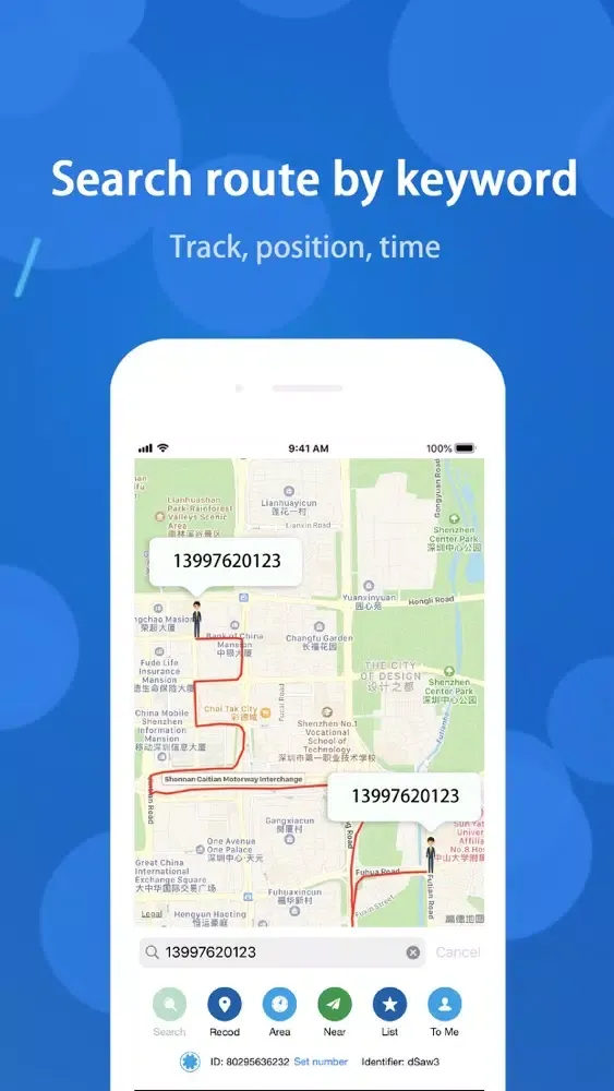Ảnh chụp màn hình của Find GPS route positioning