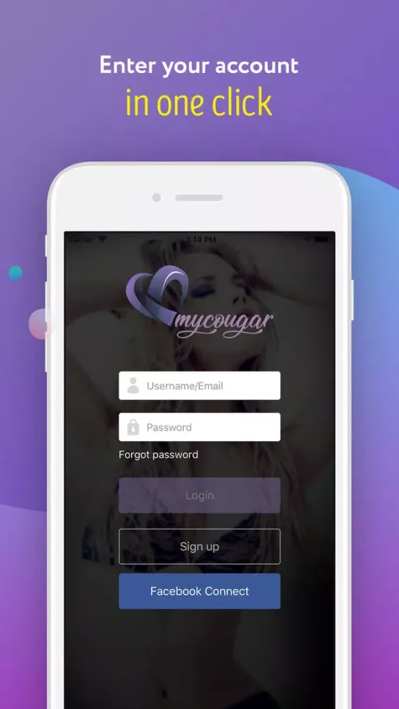 Ảnh chụp màn hình của My Cougar Dating & Hookup life