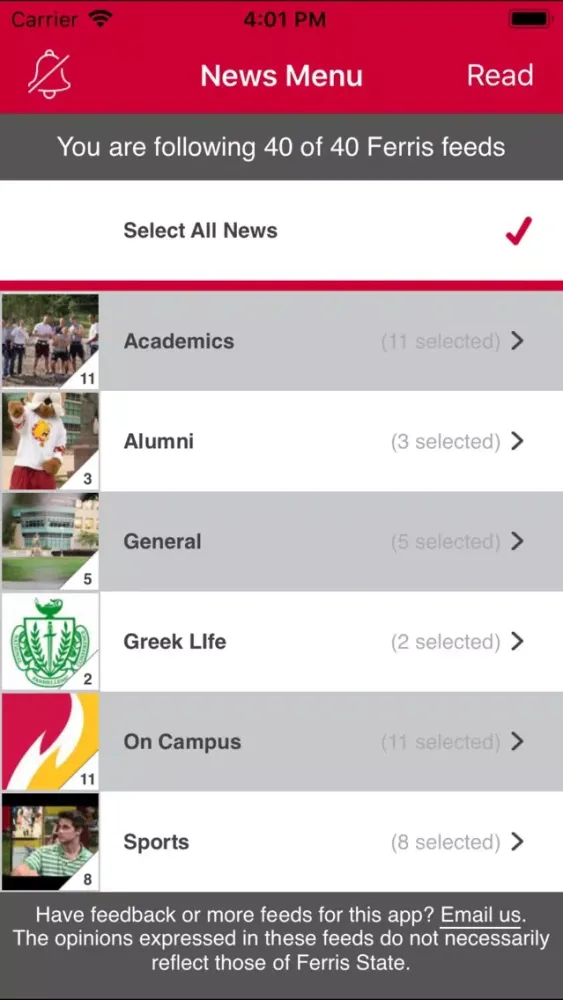 ภาพหน้าจอของ Ferris State Crib Sheet