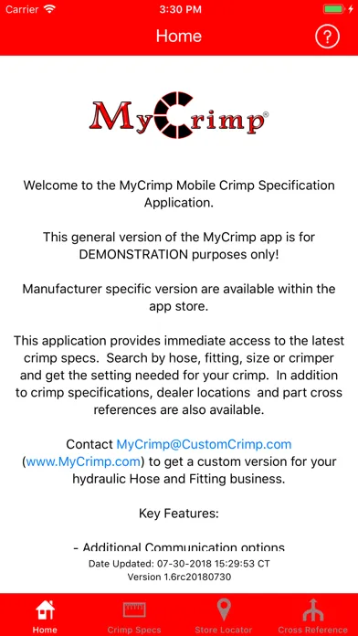 MyCrimp – Crimp Spec Tool سکرین شاٹس