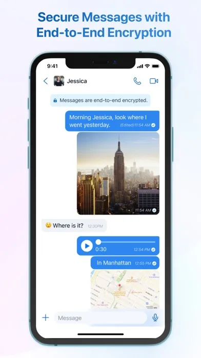 Capturas de tela do BrightChat - Messaging & Call