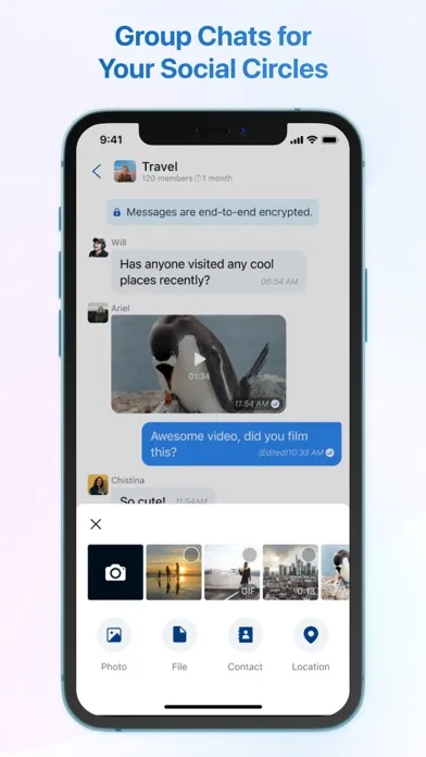 Capturas de tela do BrightChat - Messaging & Call