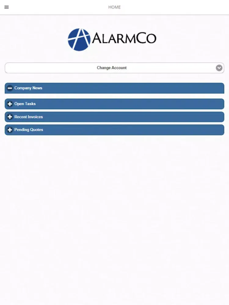 Alarmco Security iPad 应用截图