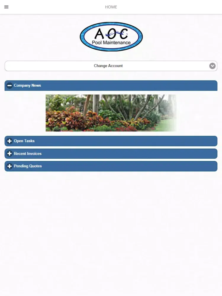 Tangkapan skrin AOC Pool Maintenance iPad 