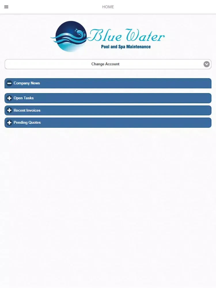 Zrzuty ekranu Blue Water Pool and Spas iPad 