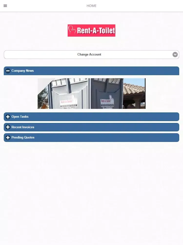 Rent-A-Toilet iPad  स्क्रीनशॉट