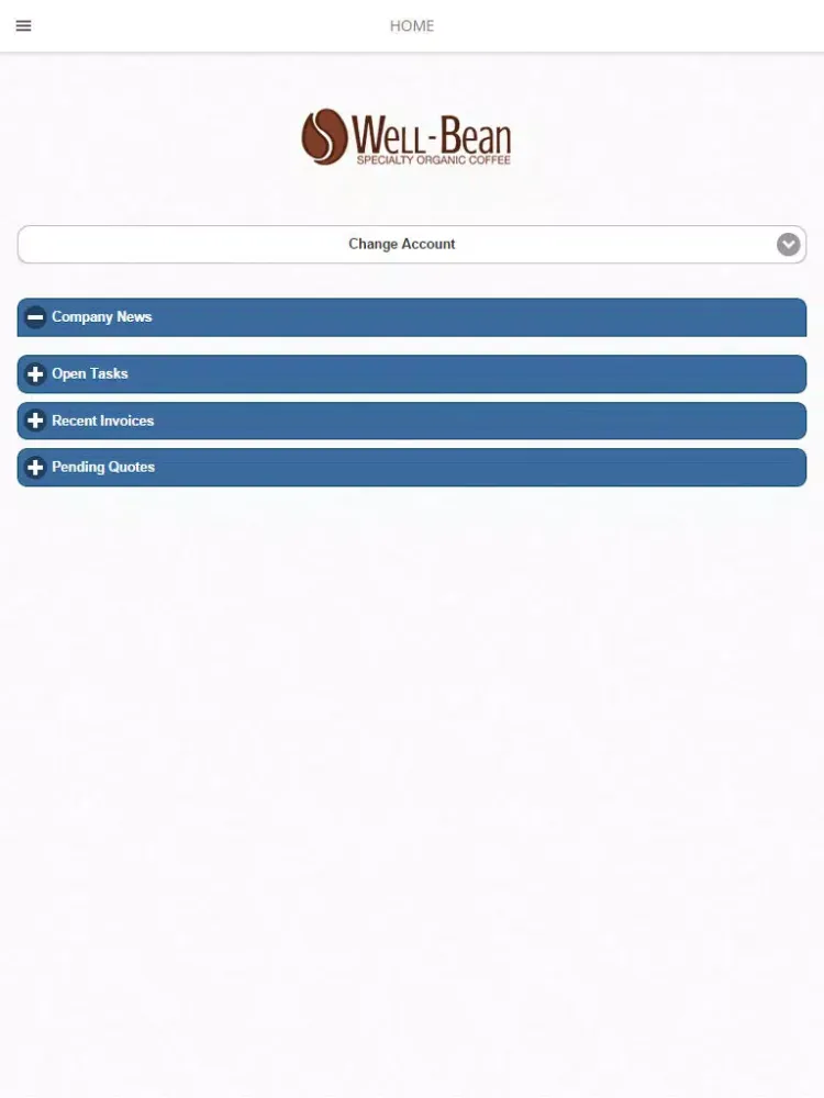 Well Bean Coffee iPad  سکرین شاٹس
