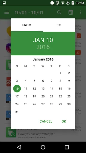 Notification History Screenshots