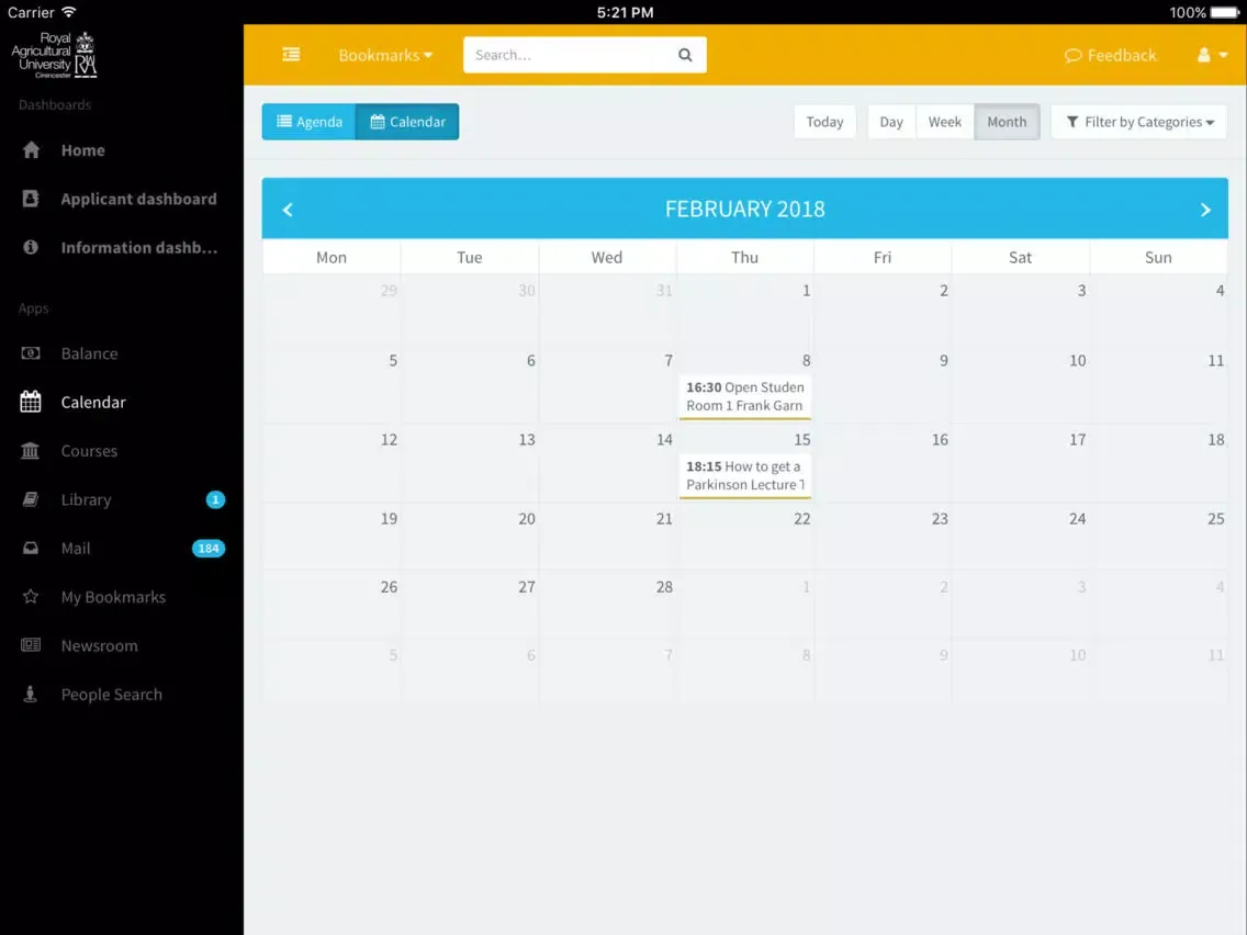Скриншоты myRAU iPad 
