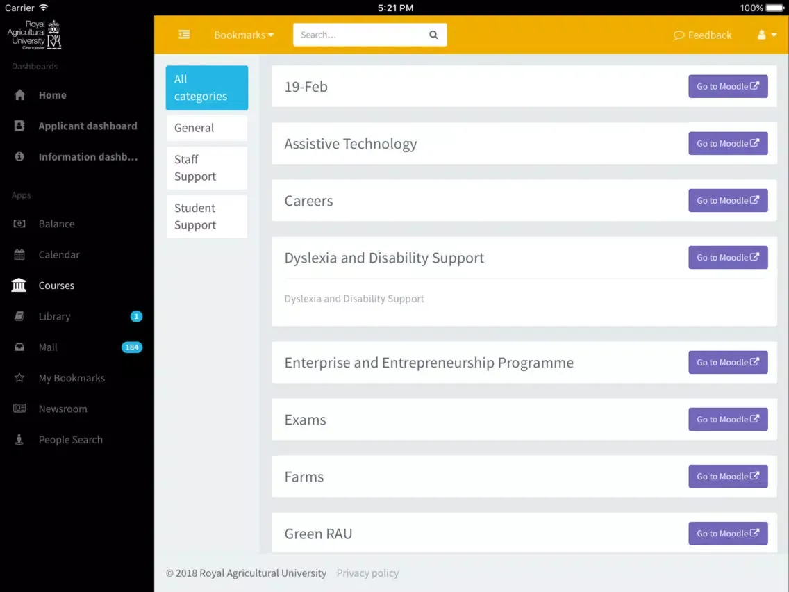 Скриншоты myRAU iPad 