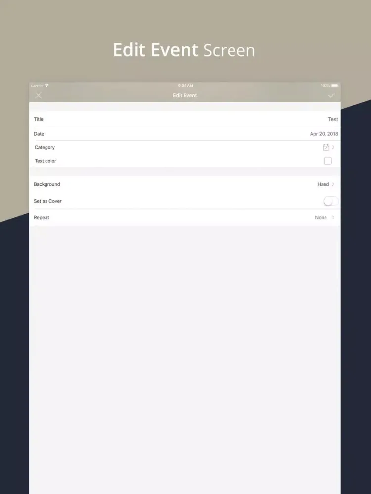 Capturas de pantalla de MyDaysTo iPad 