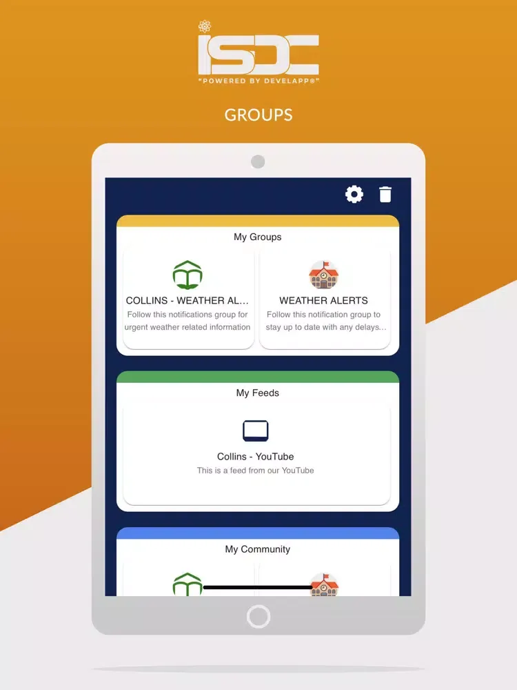 ISD Connect iPad  스크린샷