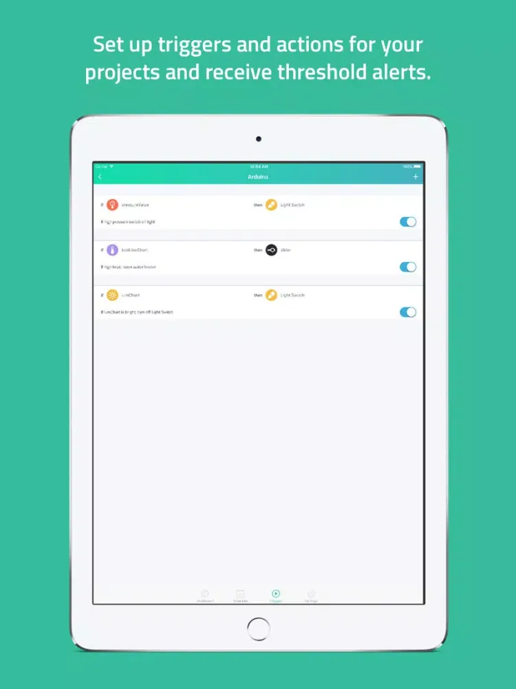 Cayenne - IoT Project Builder iPad  Screenshots
