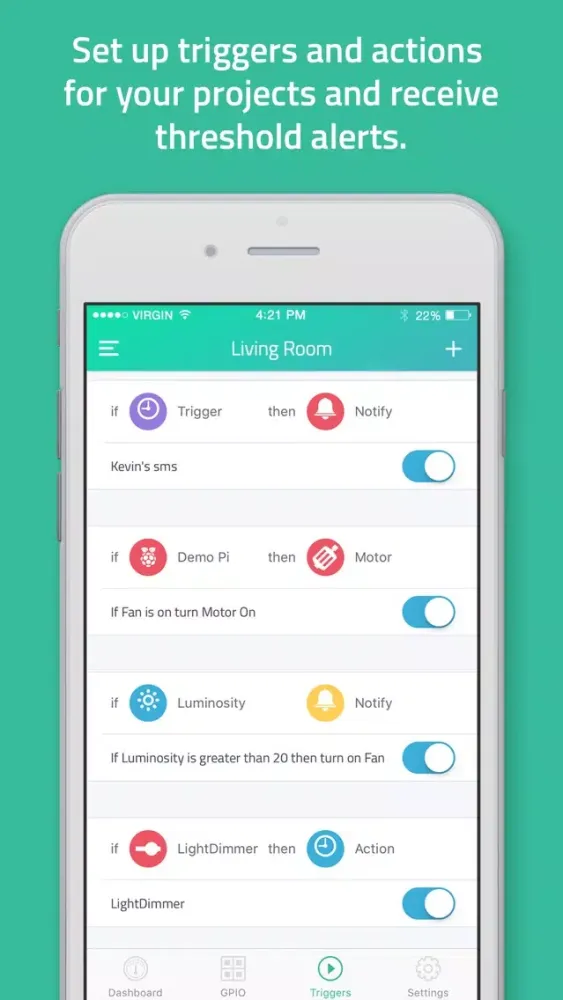 Cayenne - IoT Project Builder Screenshots