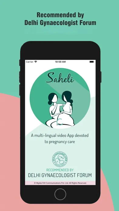 Captures d'écran de Saheli (Pregnancy Care App)