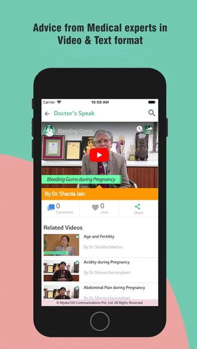 Captures d'écran de Saheli (Pregnancy Care App)
