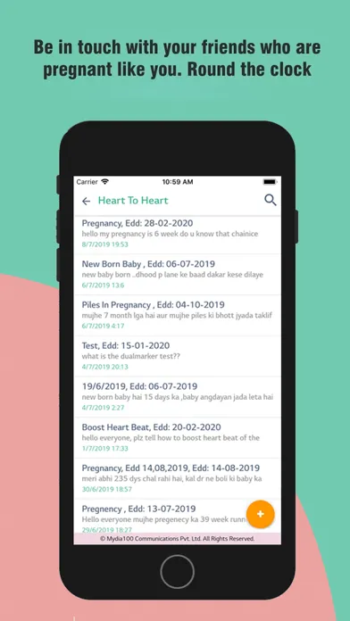 Captures d'écran de Saheli (Pregnancy Care App)