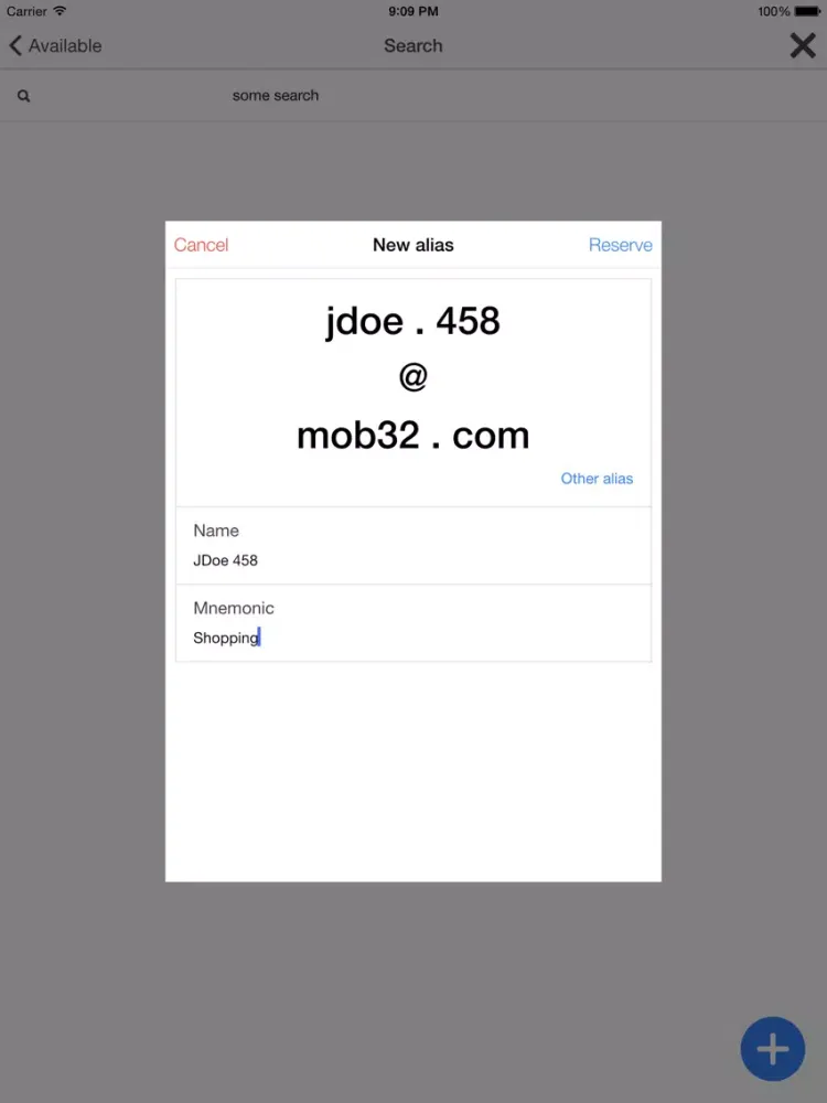 Zrzuty ekranu my Aliases iPad 