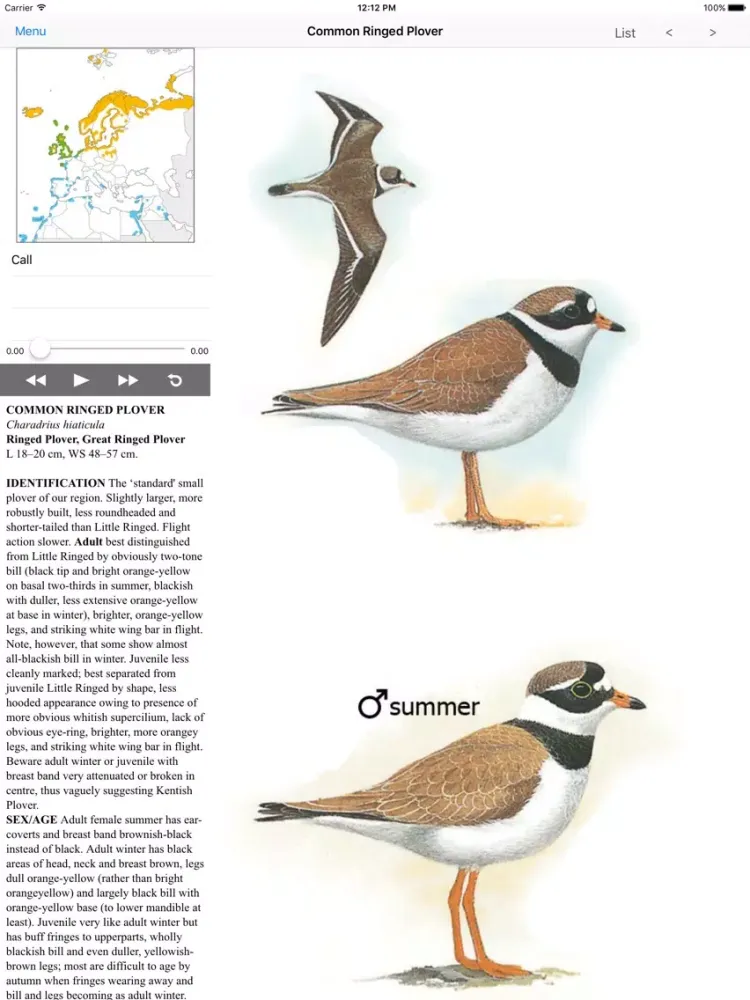 Zrzuty ekranu North Africa Birds iPad 