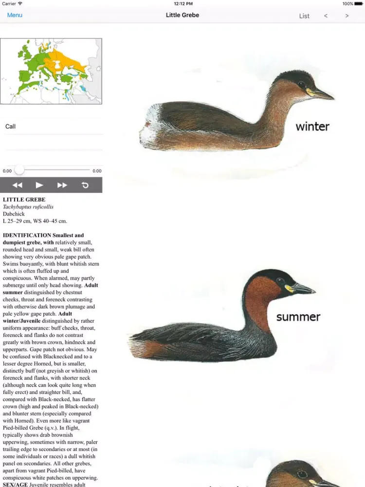 Zrzuty ekranu North Africa Birds iPad 