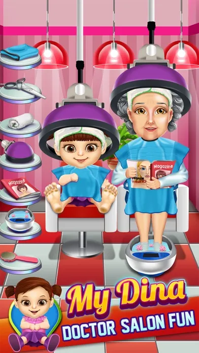 Capturas de tela do My Dina Salon Doctor Kids Games (Girls & Boys)