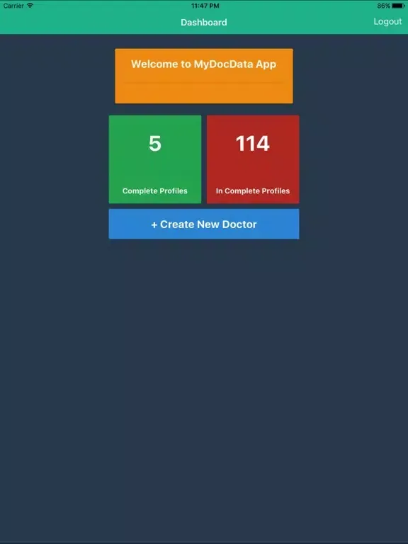 Screenshot di MyDocData Vitalis/Xterna iPad 
