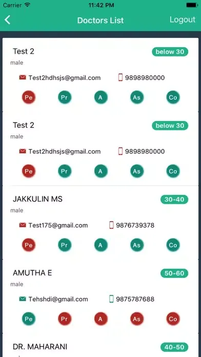 Screenshot di MyDocData Vitalis/Xterna