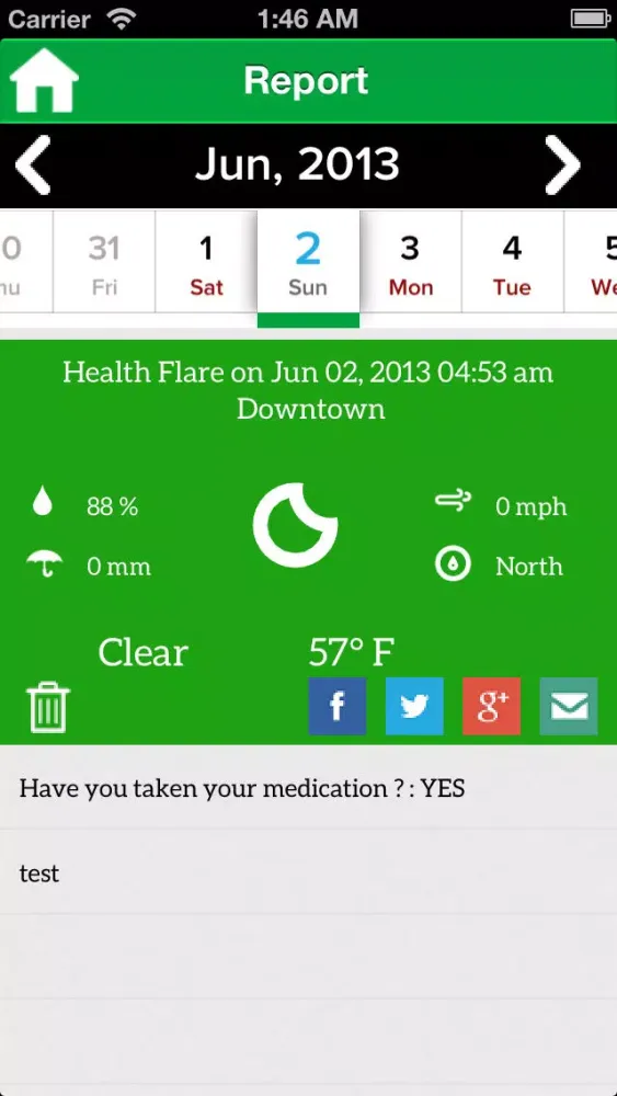 MyDocHub Health Flare Tracker 스크린샷