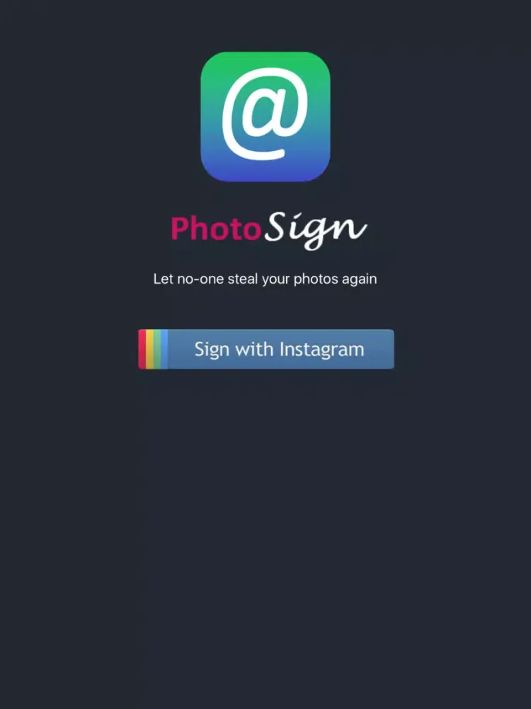Screenshot di PhotoSign - Protect Your Photos From Fakers iPad 