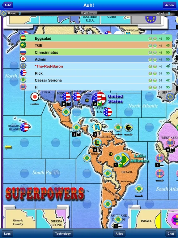 ภาพหน้าจอของ Superpowers Game iPad 