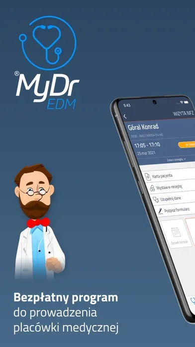 Capturas de tela do MyDr EDM