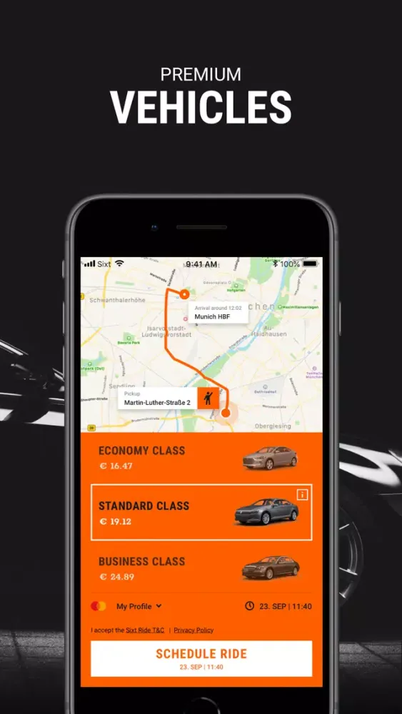 mydriver Chauffeurservice سکرین شاٹس