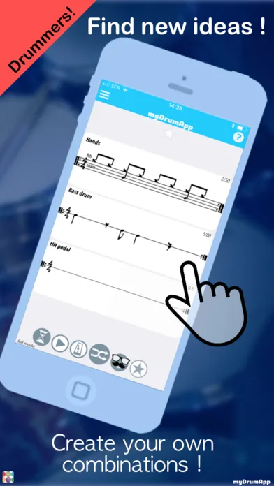 Ảnh chụp màn hình của myDrumApp - Drum Practice