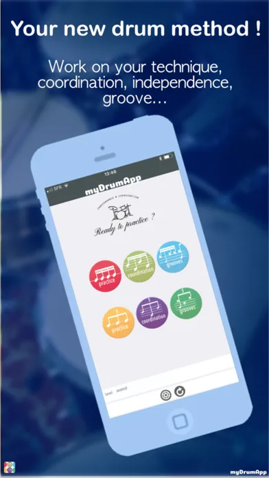 Ảnh chụp màn hình của myDrumApp - Drum Practice