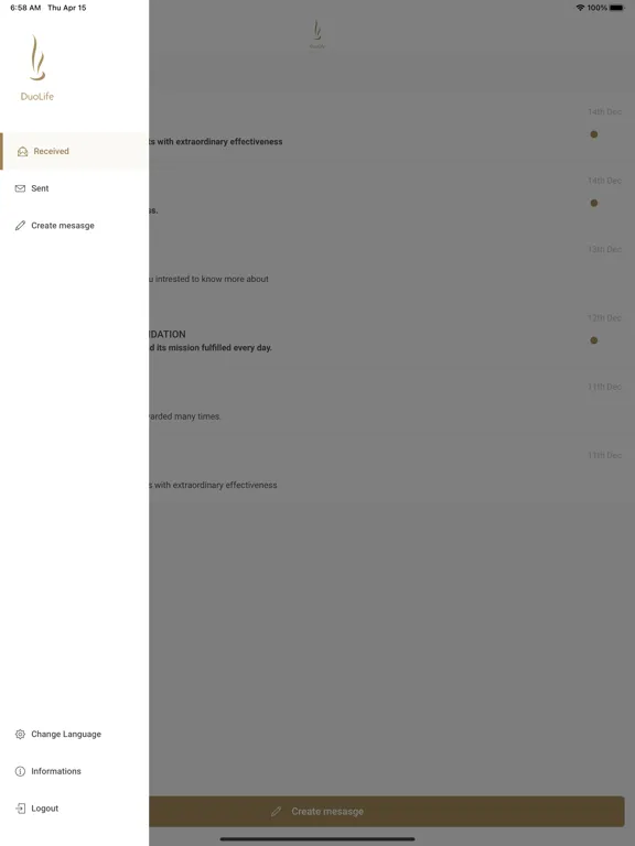 تصاویر DuoLife Messages iPad 