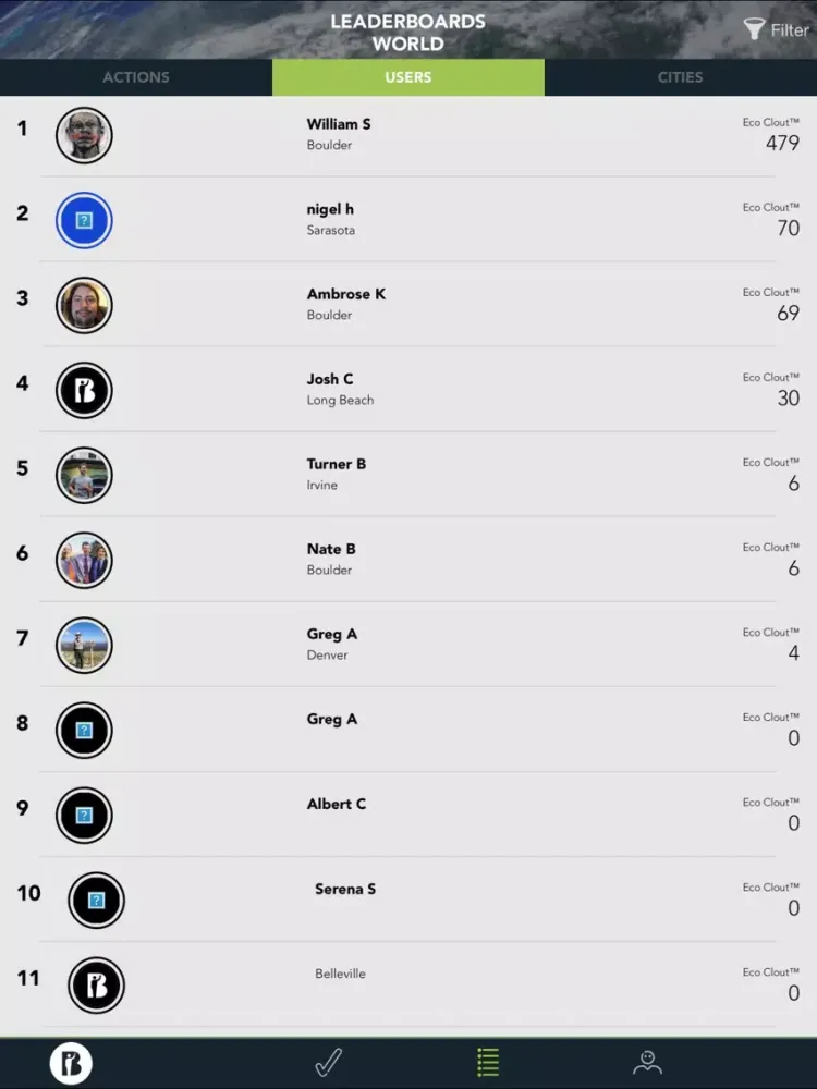 Capturas de tela do Billion People Project iPad 