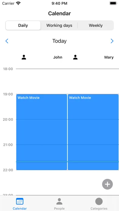 ภาพหน้าจอของ Multi-Schedule Tracker