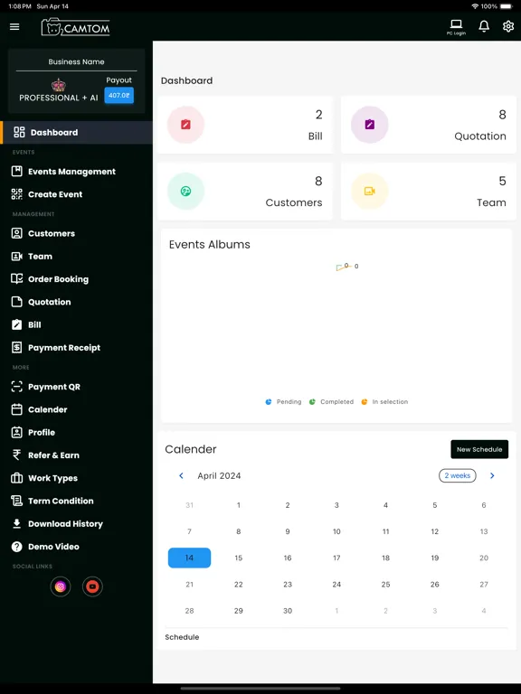 CamTom for Photographers iPad  سکرین شاٹس