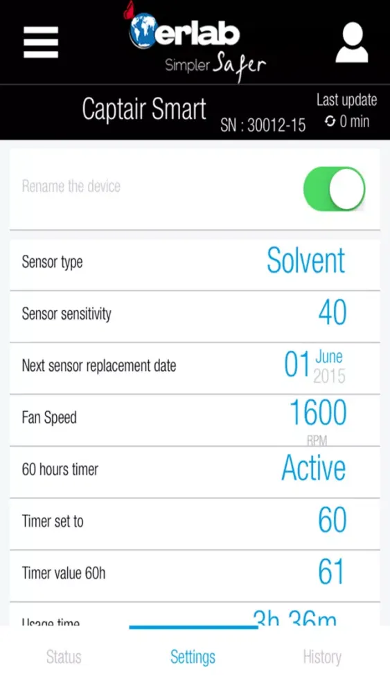 Ảnh chụp màn hình của eGuard APP