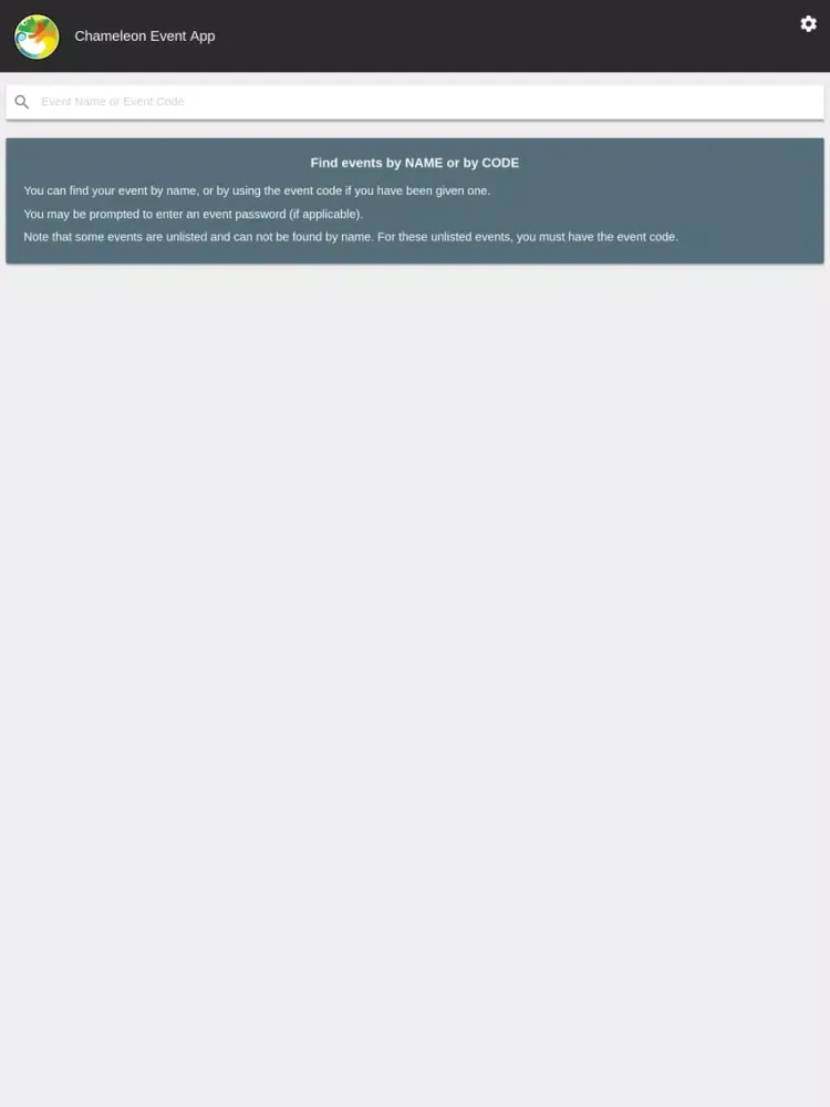 Capturas de pantalla de Chameleon Event App iPad 