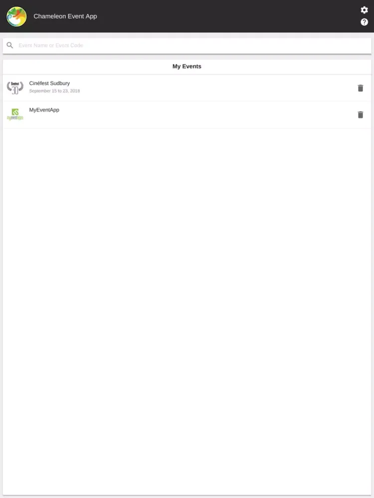 Capturas de pantalla de Chameleon Event App iPad 