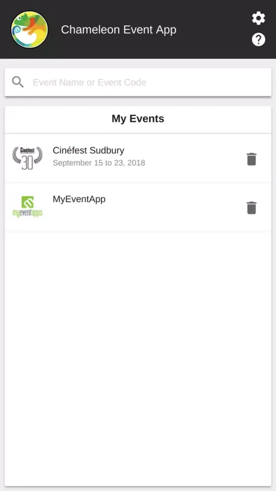 Capturas de pantalla de Chameleon Event App