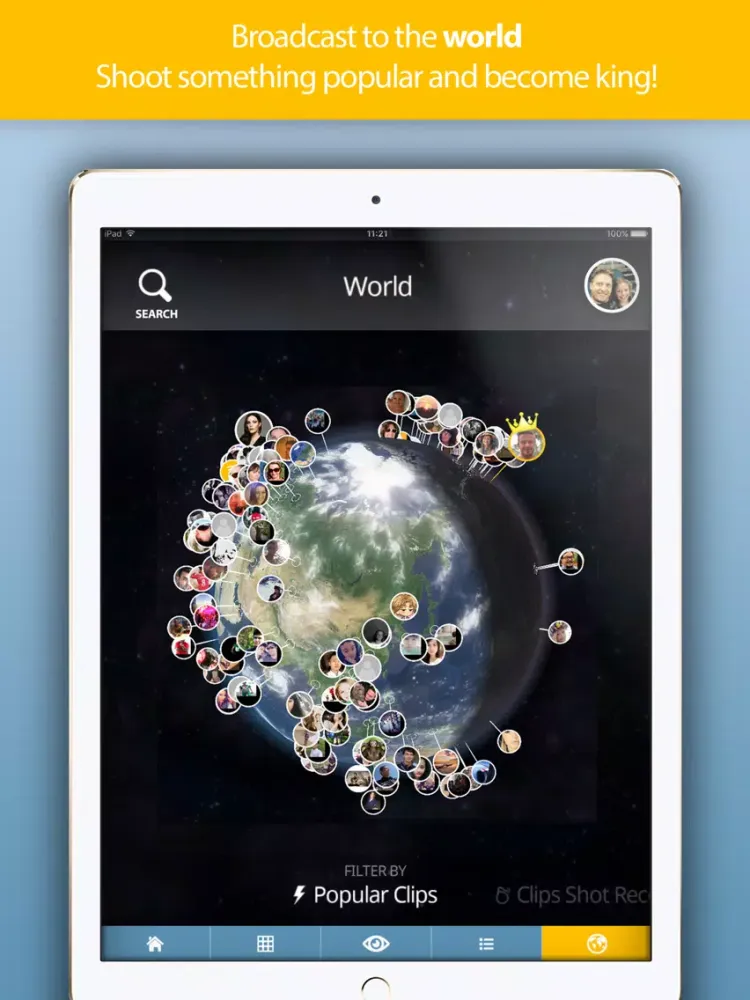 Capturas de tela do MyEye iPad 