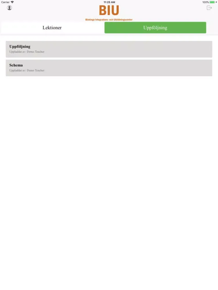 Capturas de pantalla de BIU Online iPad 