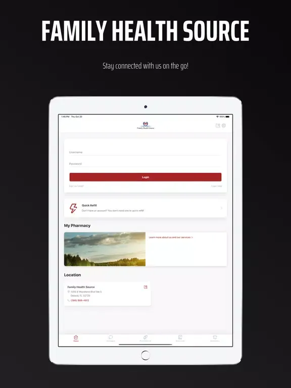 ภาพหน้าจอของ Family Health Source iPad 